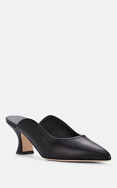 burberry holme leather mules|More.